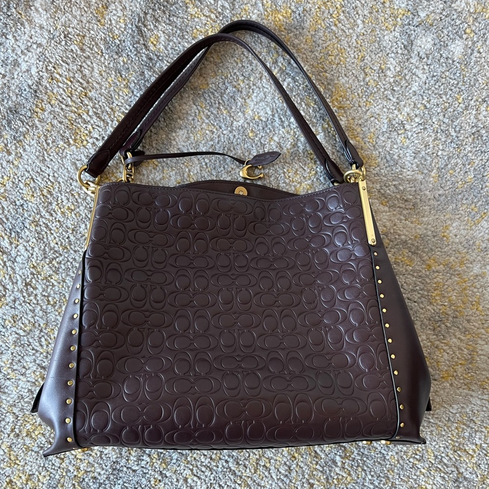 Authentic Burgundy Coach Lori style bag - Australia special edition.